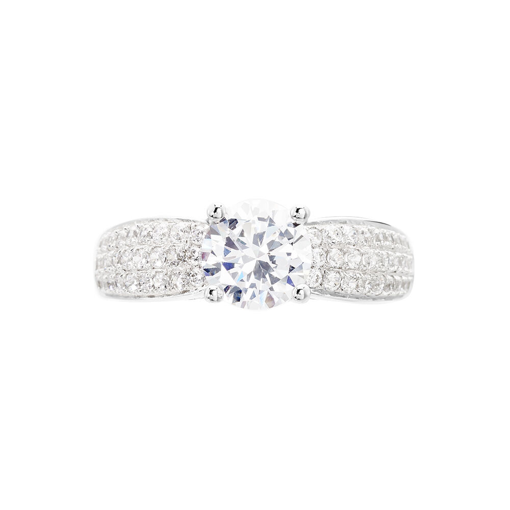 Bague Marilyn Argent Blanc Oxyde De Zirconium - Solitaires Femme | Marc Orian