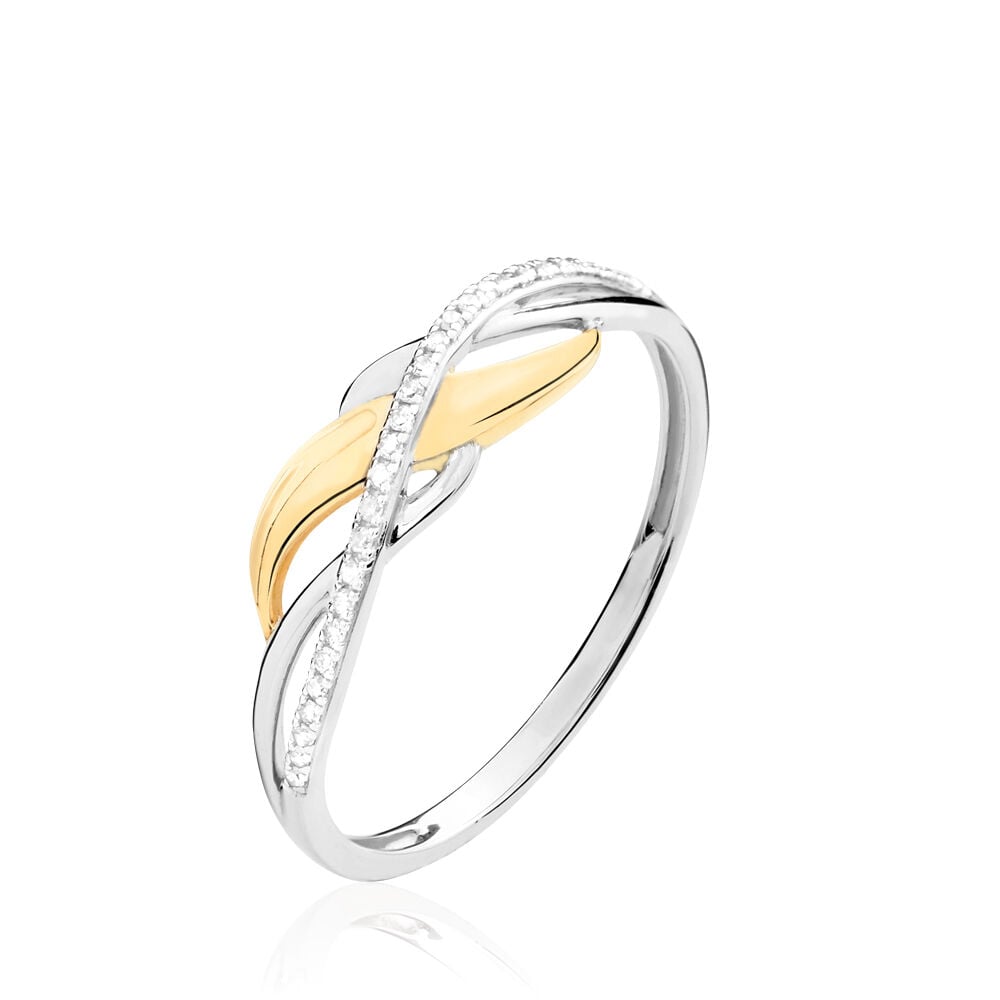 Bague Helene Or Bicolore Diamant - Bagues pierres précieuses Femme | Marc Orian