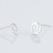 Boucles D'oreilles Puces Selima Argent Blanc - Puces Femme | Marc Orian