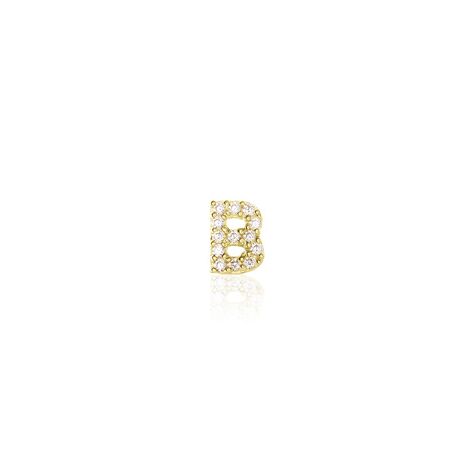 Boucle D'oreille Puce Unitaire Jodoca Or Jaune Oxyde De Zirconium - Puces Femme | Marc Orian