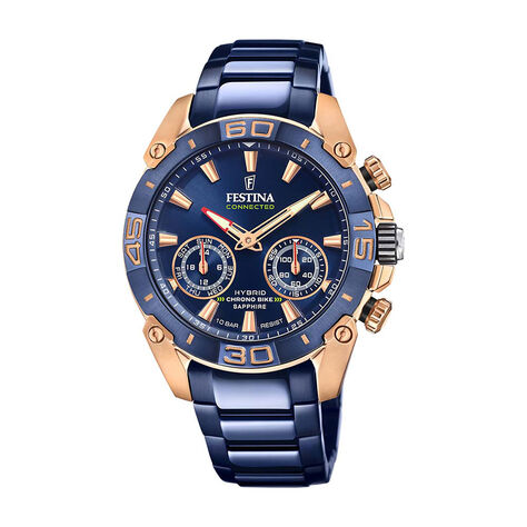 Coffret Montre Festina Chronobike Connectee Hybride Bleu - Montres &eacute;tanches Homme | Marc Orian