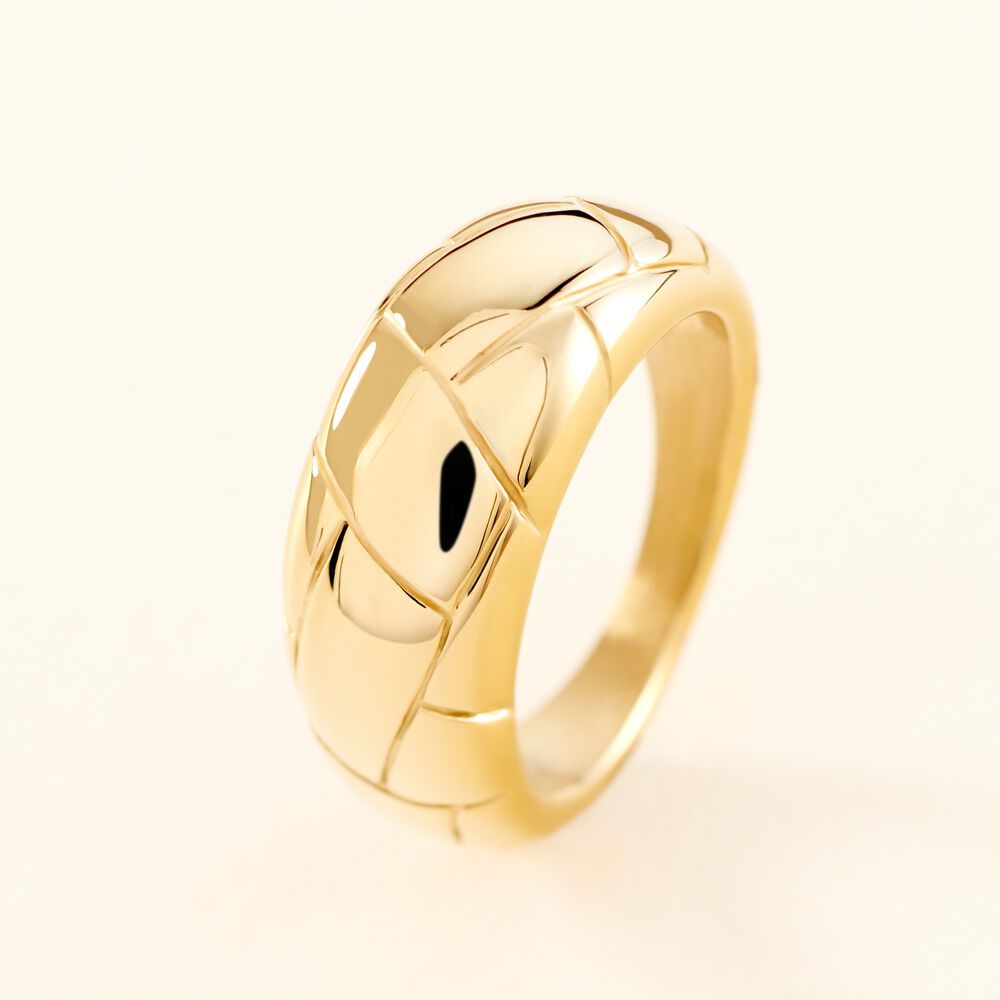 Bague Lessie Acier Dor&eacute; - Bijoux fantaisie Femme | Marc Orian