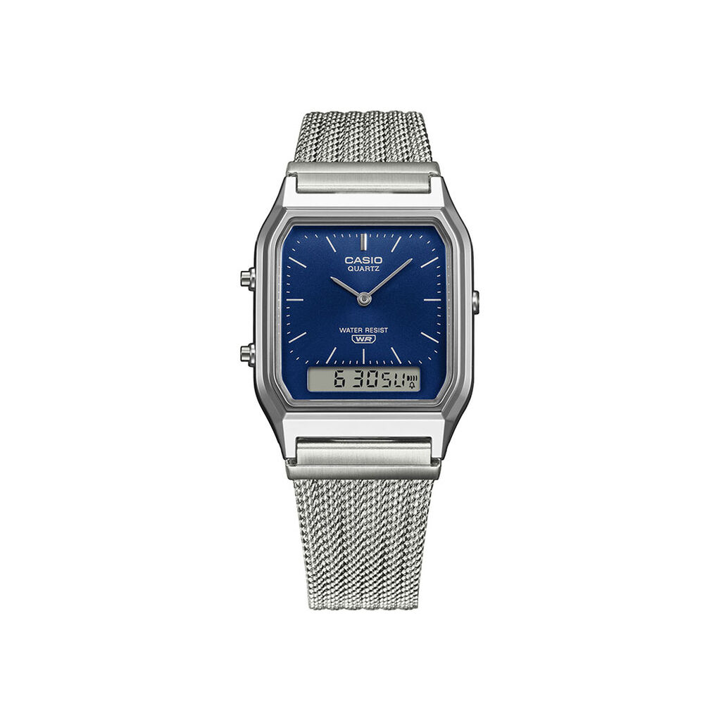 Montre Casio Collection Aq230 Bleu - Montres maille milanaise Unisex | Marc Orian