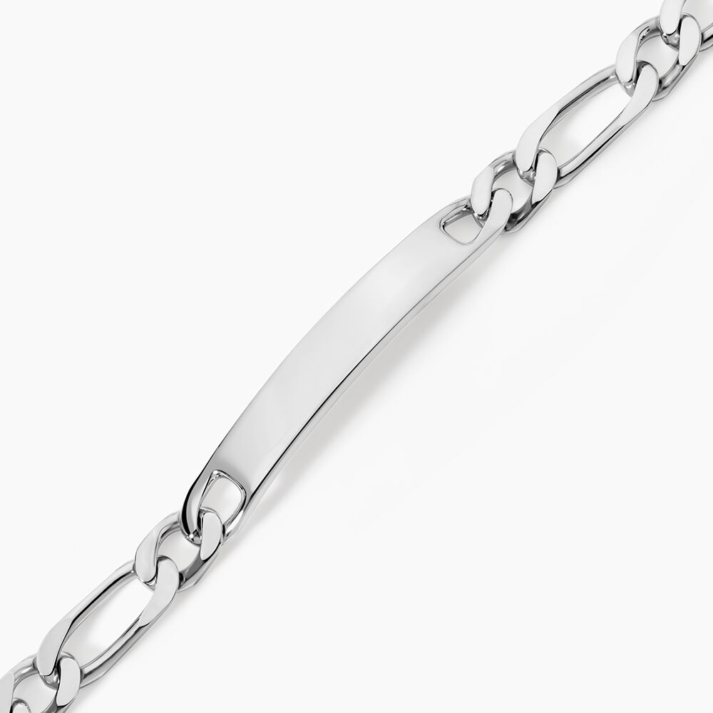 Bracelet Identit&eacute; Anilo Maille Alternee 1/1 Argent Blanc - Gourmettes Homme | Marc Orian