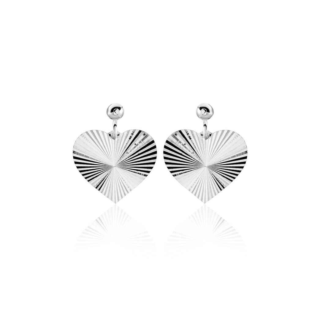 Boucles D'oreilles Pendantes Argent Blanc - Pendantes Femme | Marc Orian
