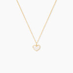 Collier Amaryllis Coeur Or Jaune Nacre - Colliers avec pierres Enfant | Marc Orian