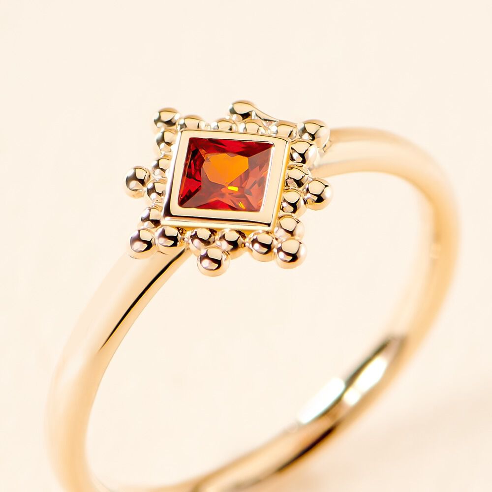Bague Bobbie Plaqué Or Jaune Oxyde De Zirconium - Bagues avec pierre Femme | Marc Orian