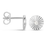 Boucles D'oreilles Puces Argent Blanc Valente Oxydes De Zirconium - Puces Femme | Marc Orian