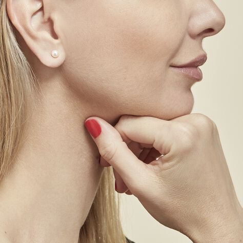 Boucles D'oreilles Puces Suki Rondes Nacres Or Jaune Perle De Culture - Clous d'oreilles Femme | Marc Orian