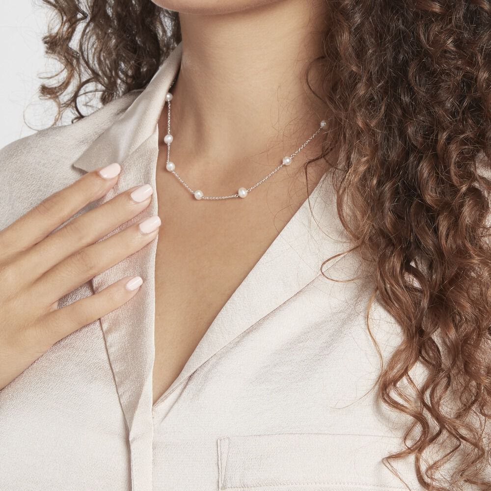 Collier Tanis Argent Perle De Culture - Colliers avec pierres Femme | Marc Orian