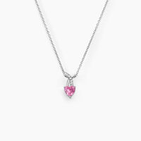 Collier Argent Blanc Avalon Oxyde De Zirconium