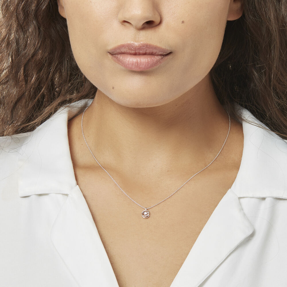 Collier Nid D'amour Or Blanc Diamant - Colliers avec pierres Femme | Marc Orian