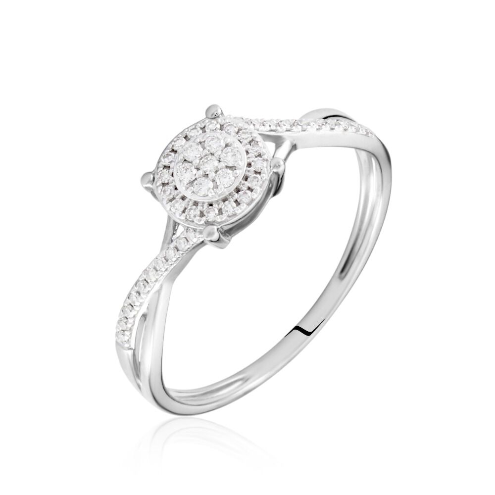 Bague Sigolania Or Blanc Diamant - Bagues pierres précieuses Femme | Marc Orian
