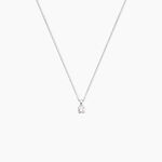 Collier Alexandra Or Blanc Diamant - Colliers solitaires Femme | Marc Orian