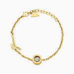 Bracelet Guess Solitaire Acier Jaune Oxyde De Zirconium - Bracelets cha&icirc;nes Femme | Marc Orian