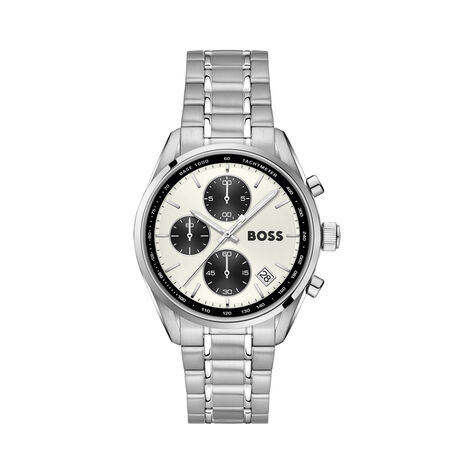 Montre Hugo Boss Grand Prix Vitesse Argent&eacute; - Montres &eacute;tanches Homme | Marc Orian