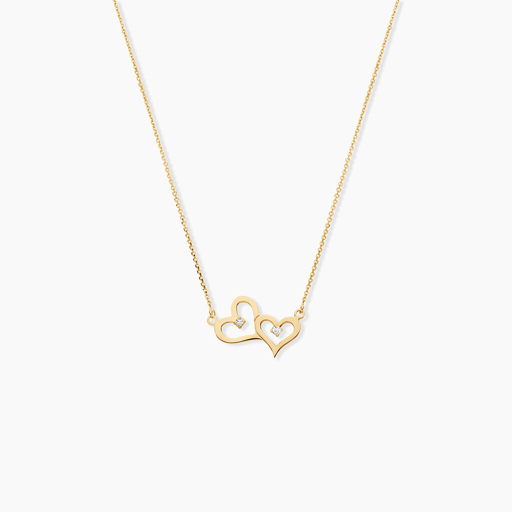 Collier Duleep Or Jaune Oxyde De Zirconium - Colliers avec pierres Femme | Marc Orian