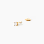 Boucle D'oreille Puce Unitaire Victoria Or Jaune Diamant - Boucles d'oreilles mariage Famille | Marc Orian