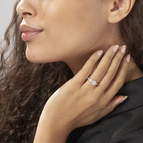 Bague Celia Or Blanc Diamant - Parure de mariage Femme | Marc Orian