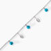 Bracelet Darcie Argent Blanc Turquoise - Bracelets chaînes Femme | Marc Orian