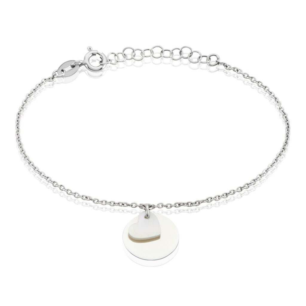 Bracelet Argent Blanc Tana Nacre - Bracelets Medailles Femme | Marc Orian