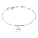Bracelet Argent Blanc Tana Nacre - Bracelets Medailles Femme | Marc Orian