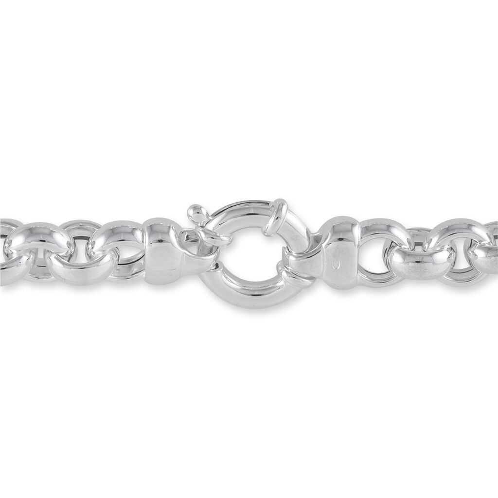 Bracelet Carola Maille Jaseron Argent Blanc - Bracelets mailles Femme | Marc Orian