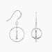 Boucles D'oreilles Pendantes Siara Argent Blanc - Pendantes Femme | Marc Orian
