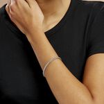 Bracelet Jany Maille Palmier Or Blanc - Bracelets mailles Femme | Marc Orian