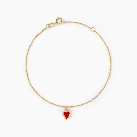 Bracelet L'amour Color&eacute; Or Jaune - Bracelets cha&icirc;nes Femme | Marc Orian