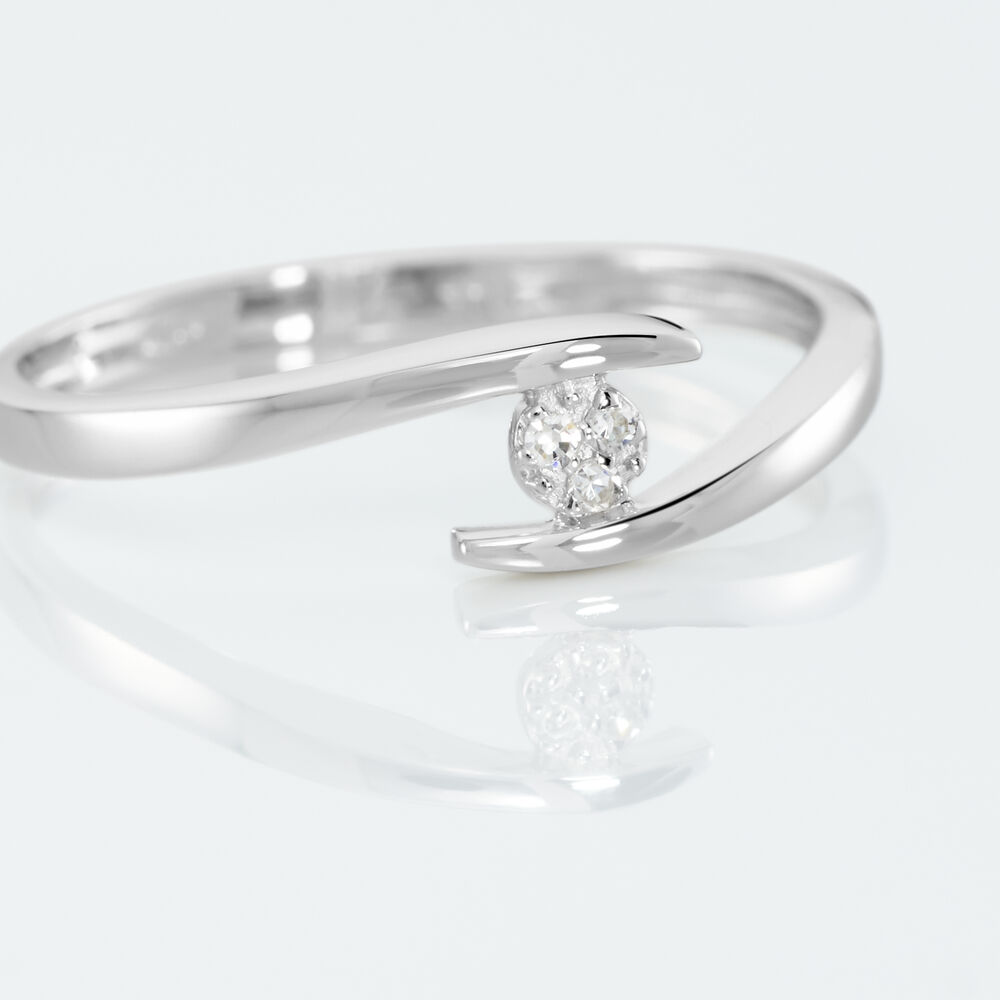 Bague Nolah Or Blanc Diamant - Parures de mariage Femme | Marc Orian