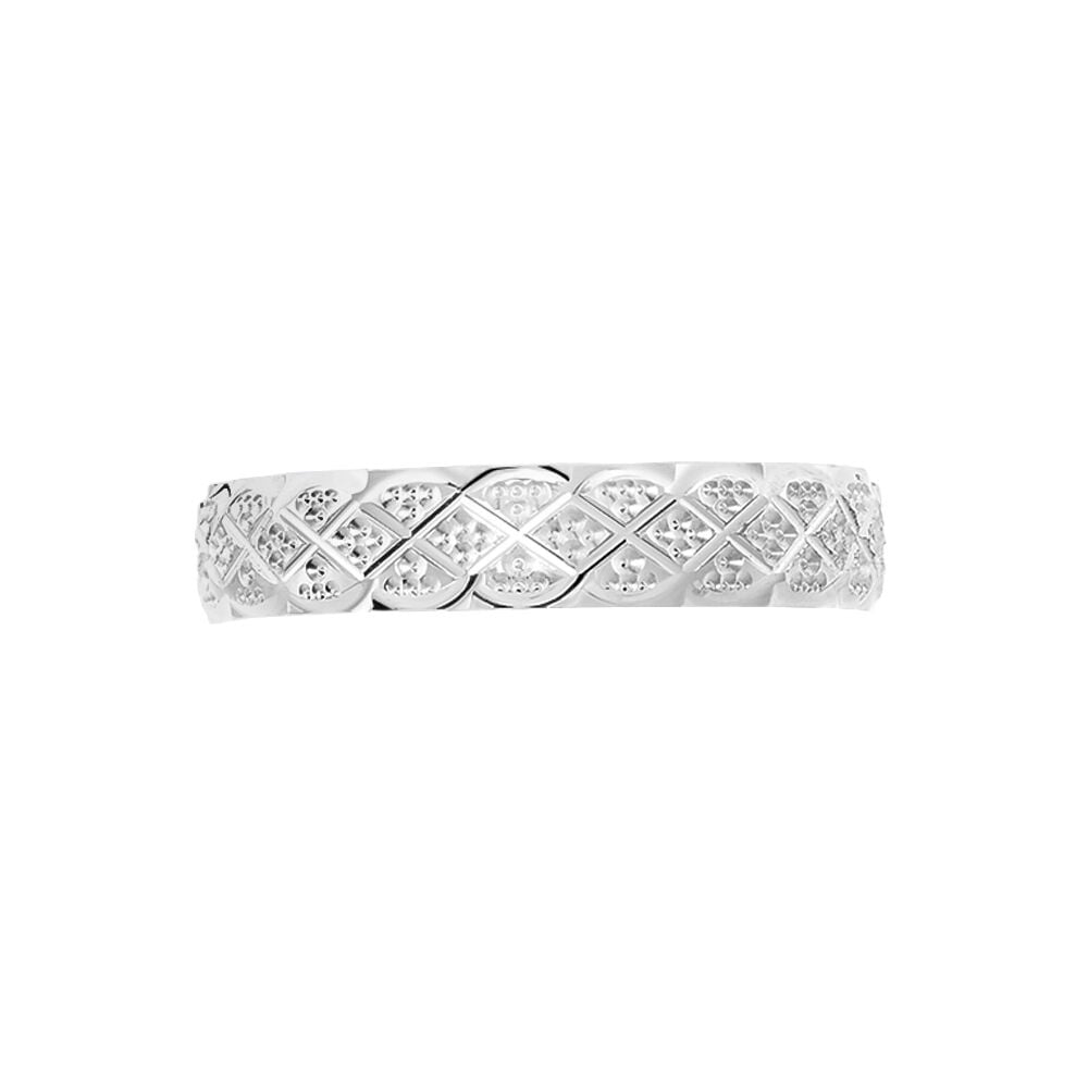 Alliance Ginny Ruban Plat Or Blanc - Alliances duo Unisex | Marc Orian