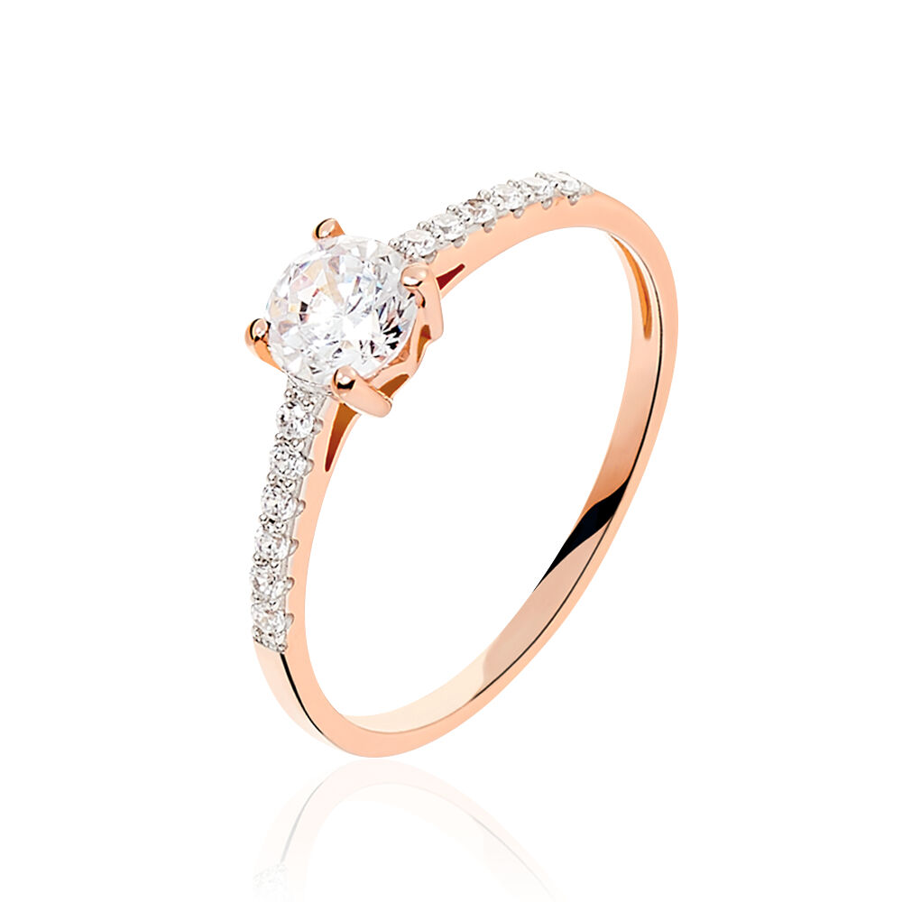 Bague de fiancaille rose