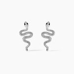 Boucles D'oreilles Puces Yoshie Argent Blanc - Puces Femme | Marc Orian