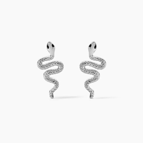 Boucles D'oreilles Puces Yoshie Argent Blanc - Puces Femme | Marc Orian