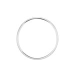 Alliance Meredithe Demi Jonc Classique Platine Blanc - Alliances personnalis&eacute;es Famille | Marc Orian