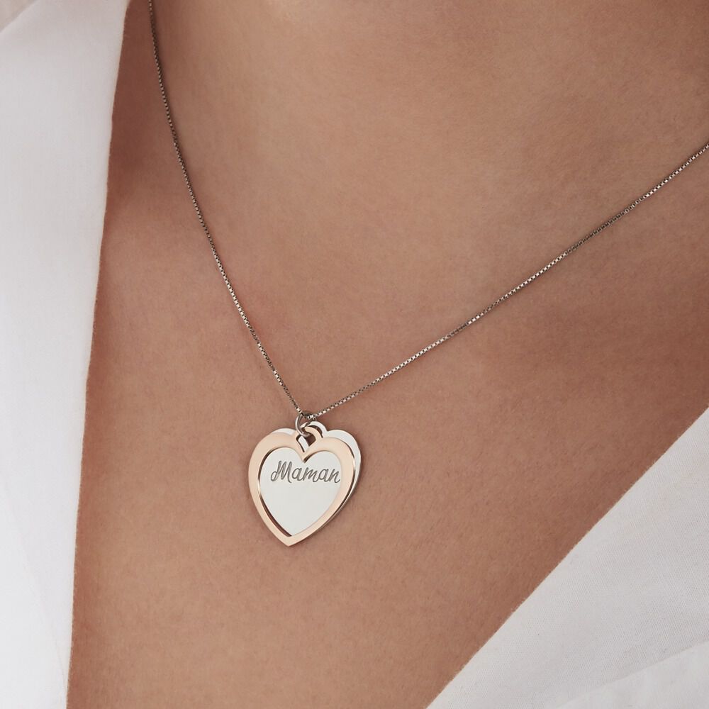 Collier Argent Bicolore Jiya - Colliers maman Femme | Marc Orian