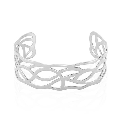 Bracelet Jonc Aelis Acier Blanc - Bracelets joncs Femme | Marc Orian