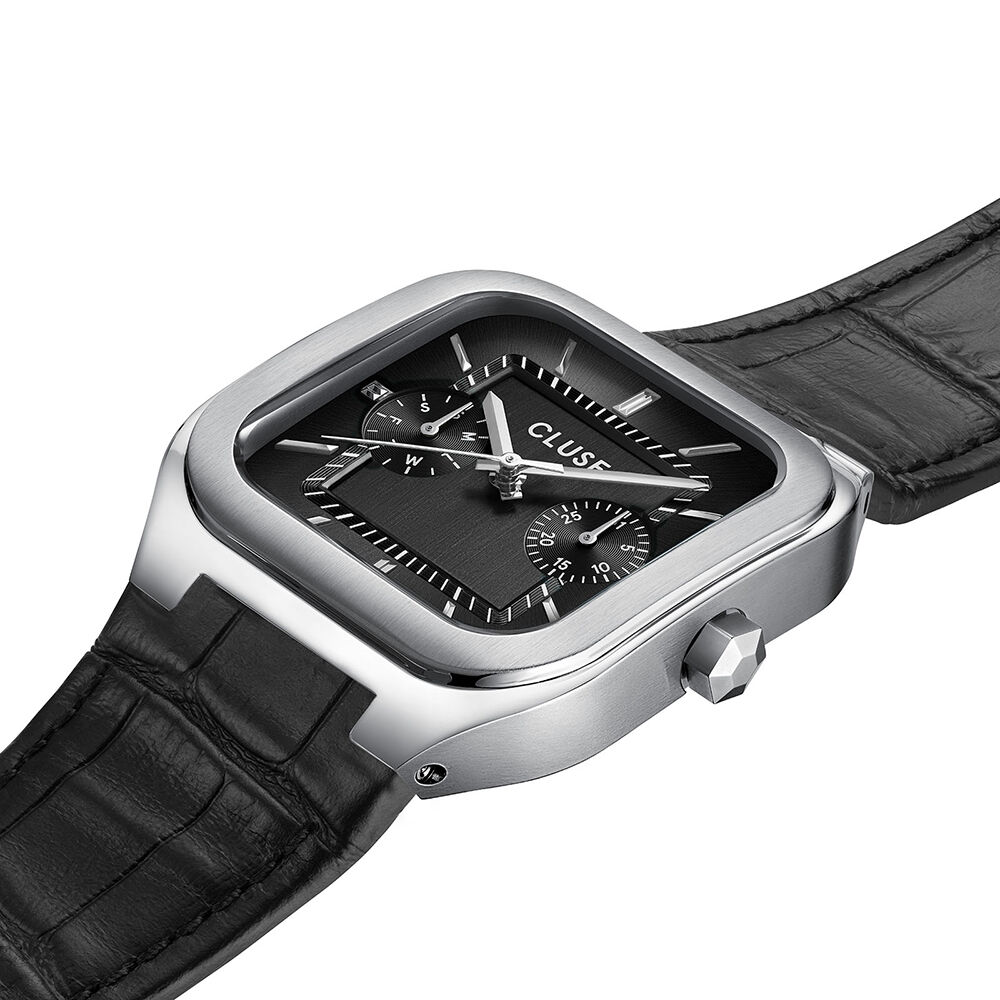 Montre Cluse Quadrus Multifonction Noir - Montres &eacute;tanches Homme | Marc Orian