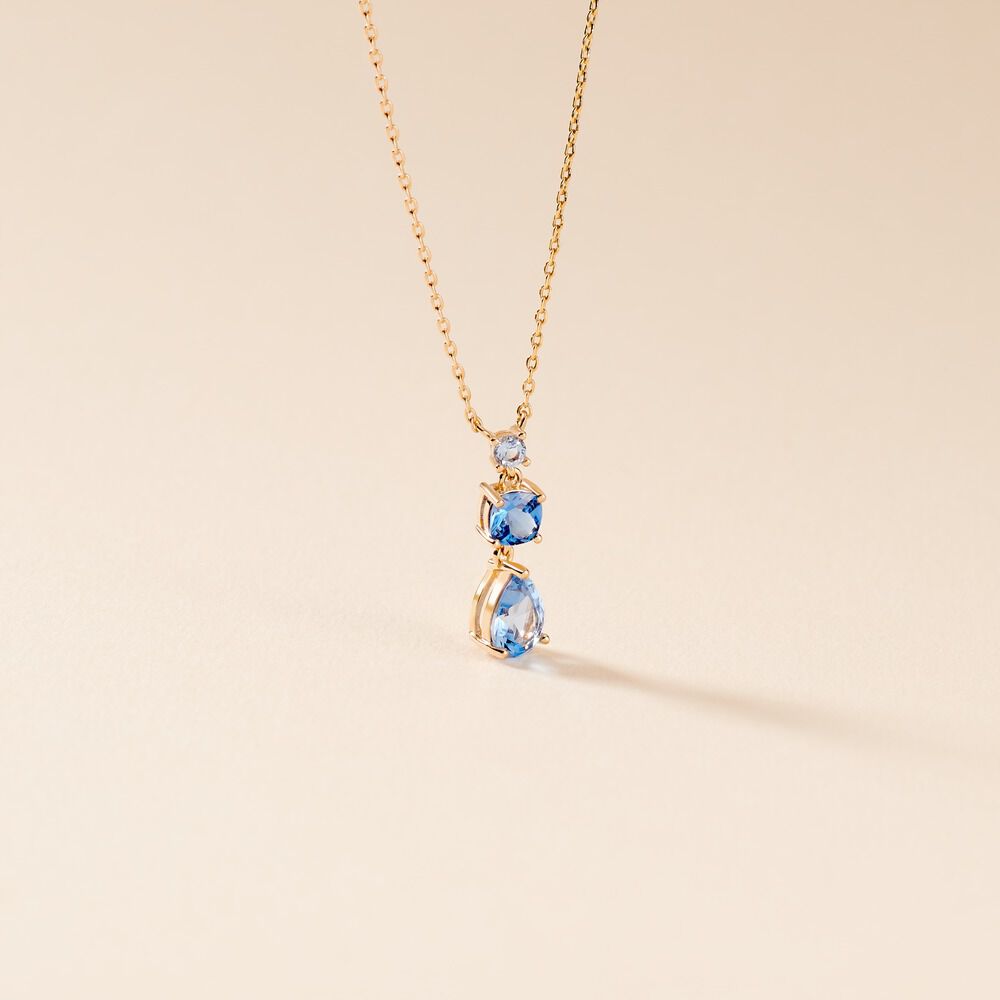 Collier Huffie Plaqué Or Jaune Pierre D'imitation - Colliers avec pierres Femme | Marc Orian