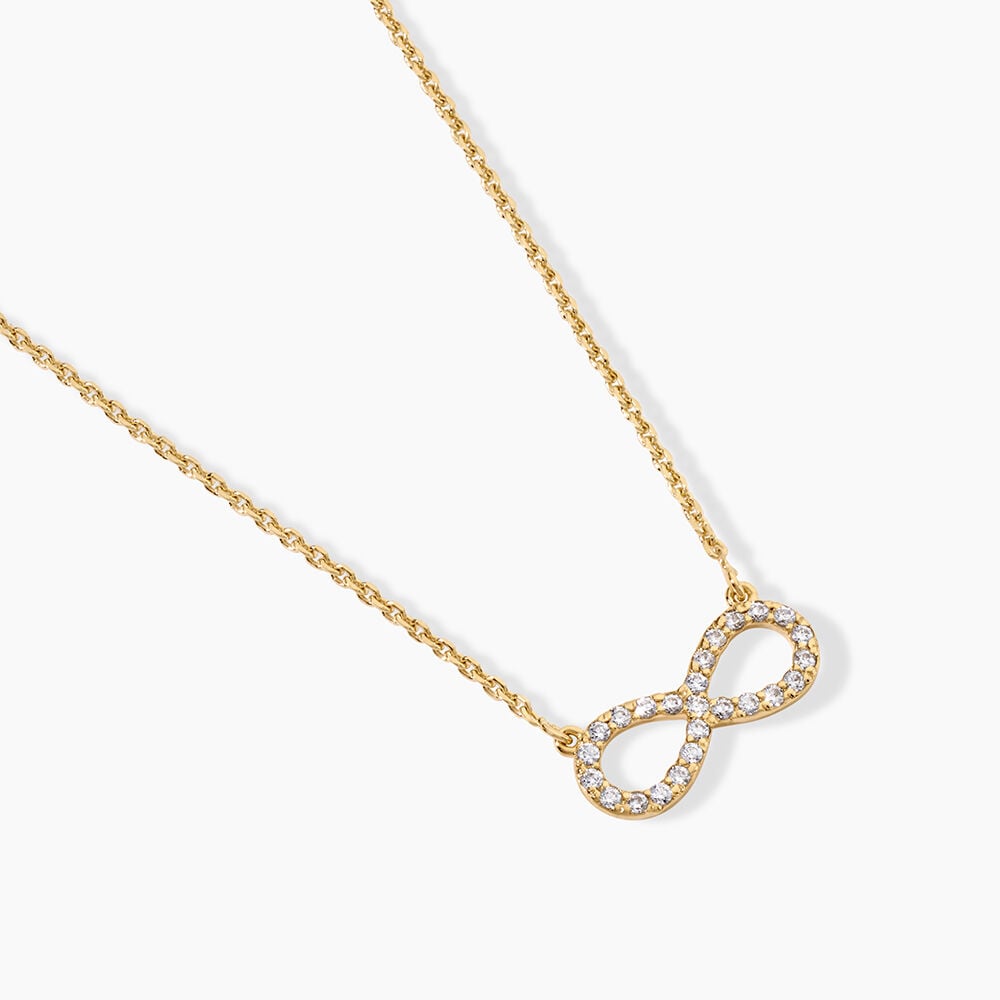 Collier Klothilda Argent Dor&eacute; A L'Or 750/1000 Oxyde De Zirconium - Colliers avec pierres Femme | Marc Orian