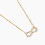 Collier Klothilda Argent Dor&eacute; A L'Or 750/1000 Oxyde De Zirconium - Colliers avec pierres Femme | Marc Orian