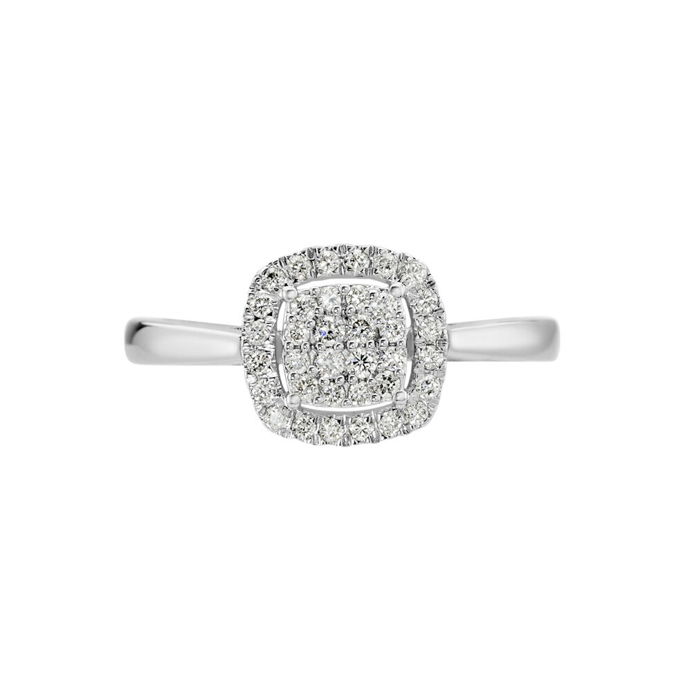 Bague Or Blanc Naveen Diamants Synthétiques - Bagues avec pierre Femme | Marc Orian