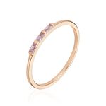 Bague Andrew Argent Rose Oxyde De Zirconium Rose - Bijoux fantaisie Femme | Marc Orian