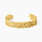 Bracelet Jonc Imagine Florette Acier Jaune - Bracelets joncs Femme | Marc Orian