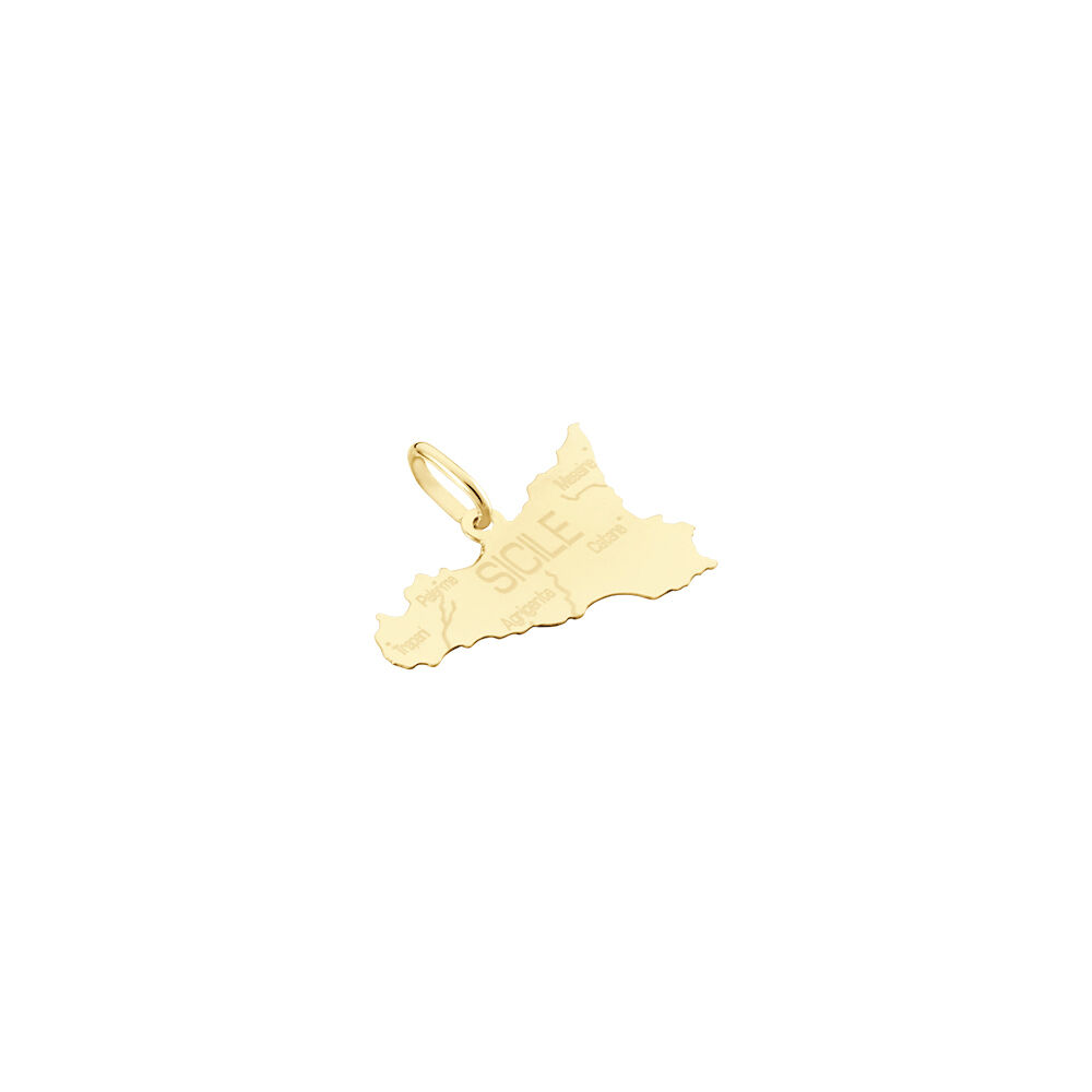 Pendentif Gaietana Sicile Or Jaune - Pendentifs Famille | Marc Orian