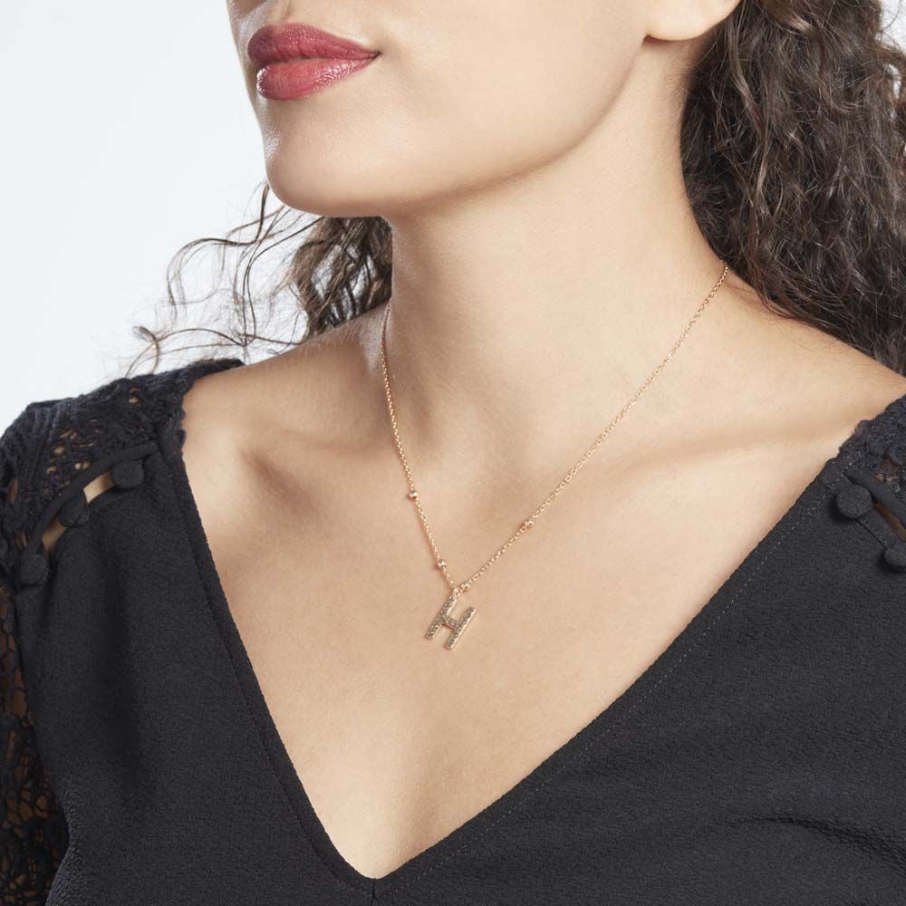 Collier Plaqué Or Jaune Lettra - Colliers fantaisie Femme | Marc Orian