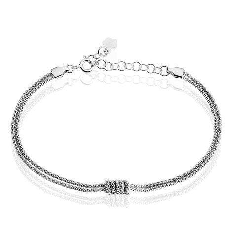 Bracelet Lassy Argent Blanc - Bracelets chaînes Femme | Marc Orian