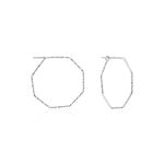 Cr&eacute;oles Ursula Argent Blanc - Cr&eacute;oles Femme | Marc Orian