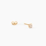 Boucles D'Oreilles Puces Magella Plaqu&eacute; Or Jaune Oxyde De Zirconium - Puces Femme | Marc Orian